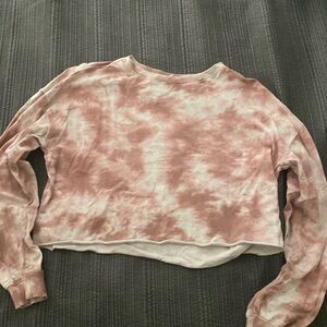 Cropped Tye Dye Sweatshirt